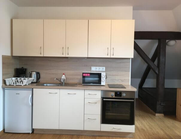 Apartmán V PODKROVÍ Lipno - kuchyň